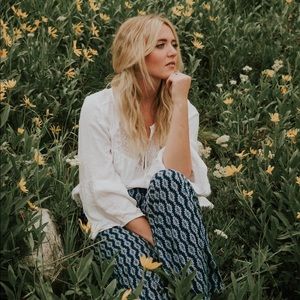 Flowy pattered boho pants